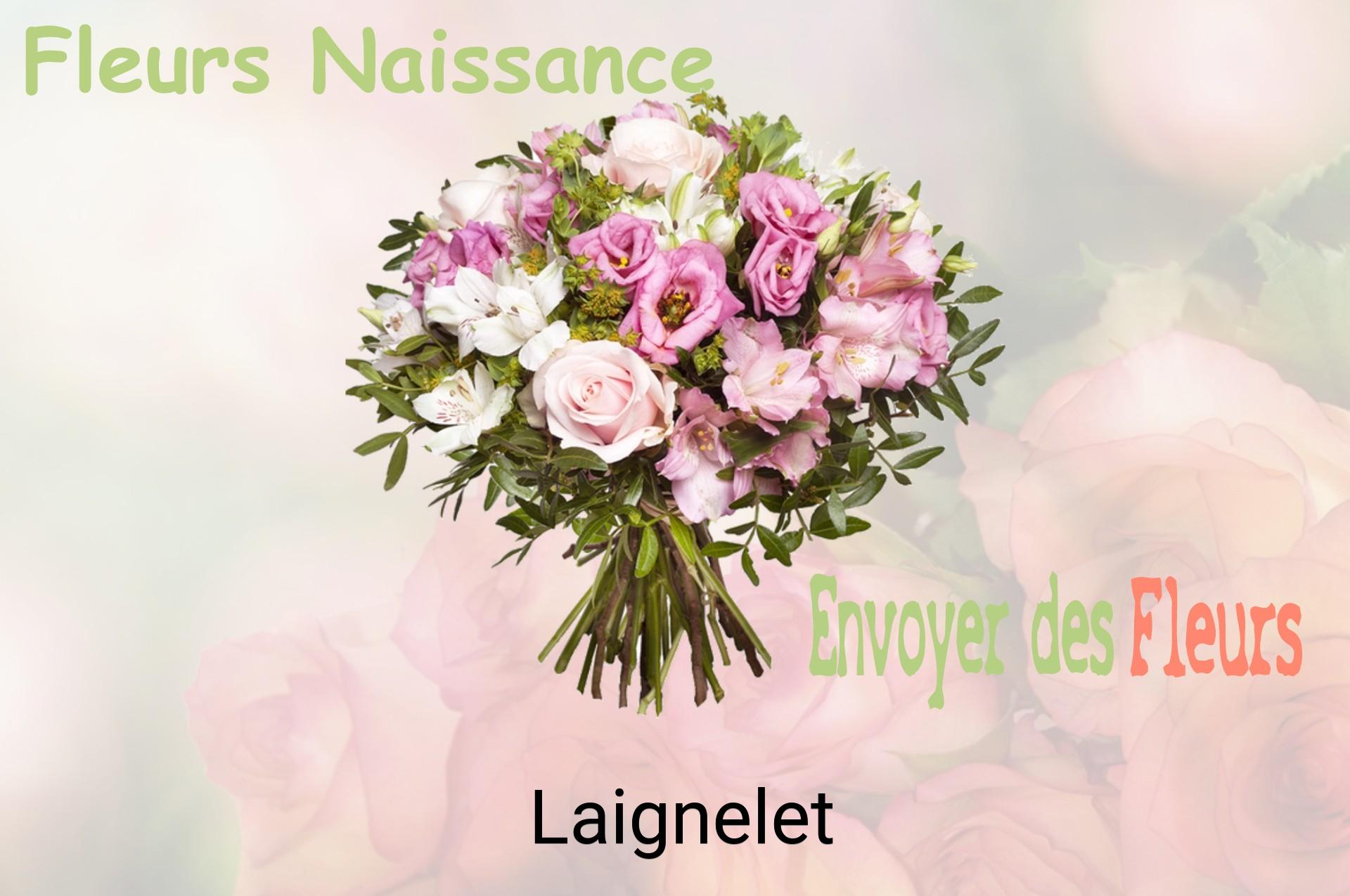 Bouquet de fleurs de naissance livré à Laignelet